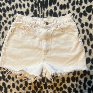 Vintage cream Lee cut offs